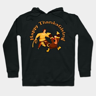 Chasing the Turkey for Thanksgiving Day Hoodie